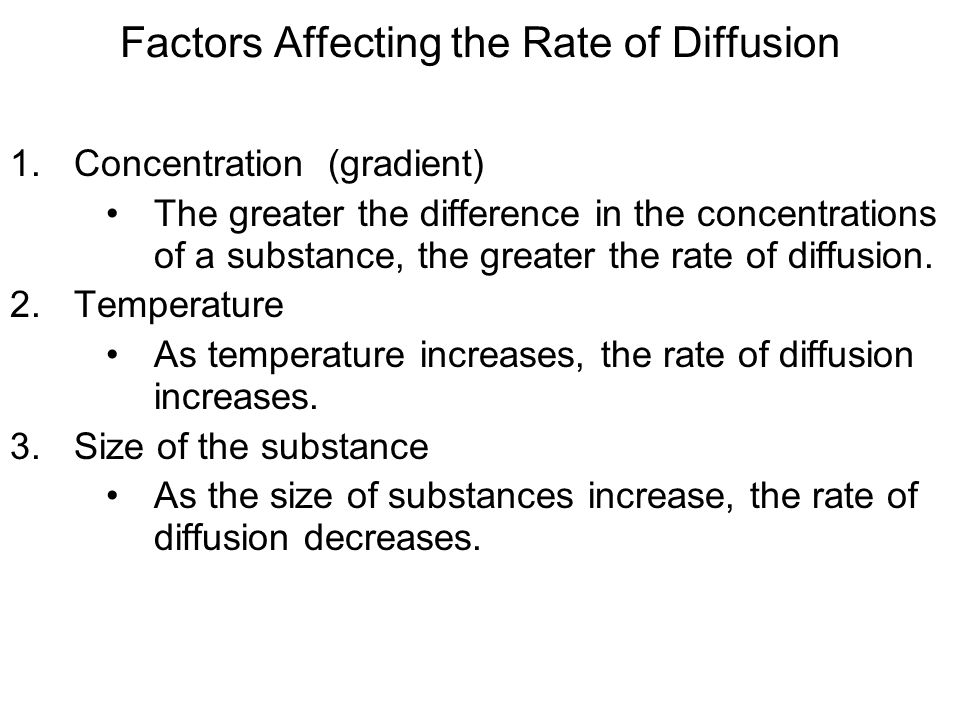 Diffusion I: An Introduction